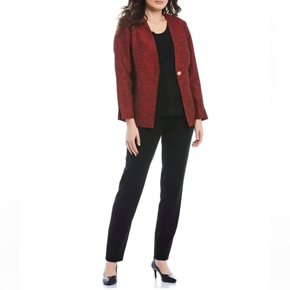 Misook Wispy Pattern Woven Jacket - Picture 13 of 13